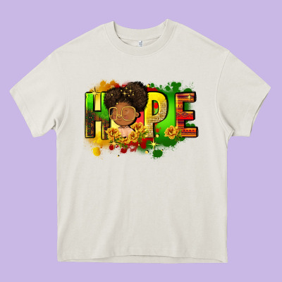Hope Juneteenth Heavy Core Tee Designed By Fadigitalartstudio
