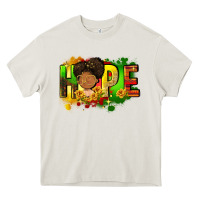 Cream Hope Juneteenth Heavy Core Tee - FaDigitalArtStudio