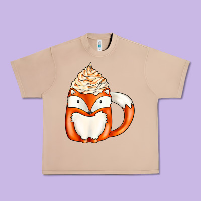 Coffee Cups Animal Urban Heavy Tee Designed By Cowhidedigitalart