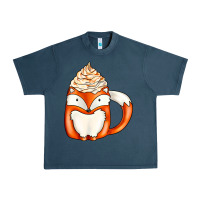 Midnight Navy coffee cups animal Urban Heavy Tee - CowhideDigitalArt