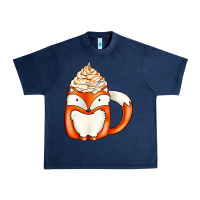 Navy coffee cups animal Urban Heavy Tee - CowhideDigitalArt