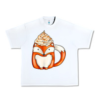 White coffee cups animal Urban Heavy Tee - CowhideDigitalArt
