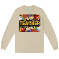 Mushroom Western Teacher Black And Glitter Long Sleeve Tee - LillyAllenDesigns
