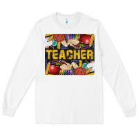White Western Teacher Black And Glitter Long Sleeve Tee - LillyAllenDesigns