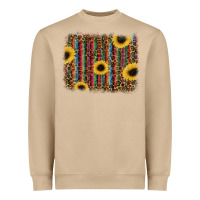 Mushroom sunflowers serape leopard Heavyweight Sweatshirt - RanaPortraitStore