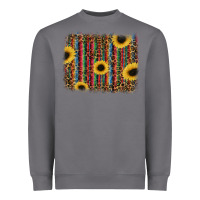 Storm sunflowers serape leopard Heavyweight Sweatshirt - RanaPortraitStore