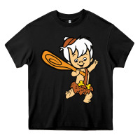 Black bamm bamm Heavy Core Tee - DesigneFamous
