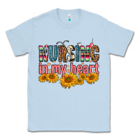 Dusty Blue Nursing In My Heart Classic Tee - FaDigitalArtStudio