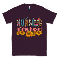Plum Nursing In My Heart Classic Tee - FaDigitalArtStudio