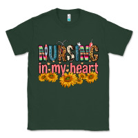 Sports Green Nursing In My Heart Classic Tee - FaDigitalArtStudio