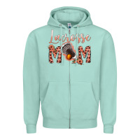 Pink Lacrose Mom Zipper Hoodie | Teevron