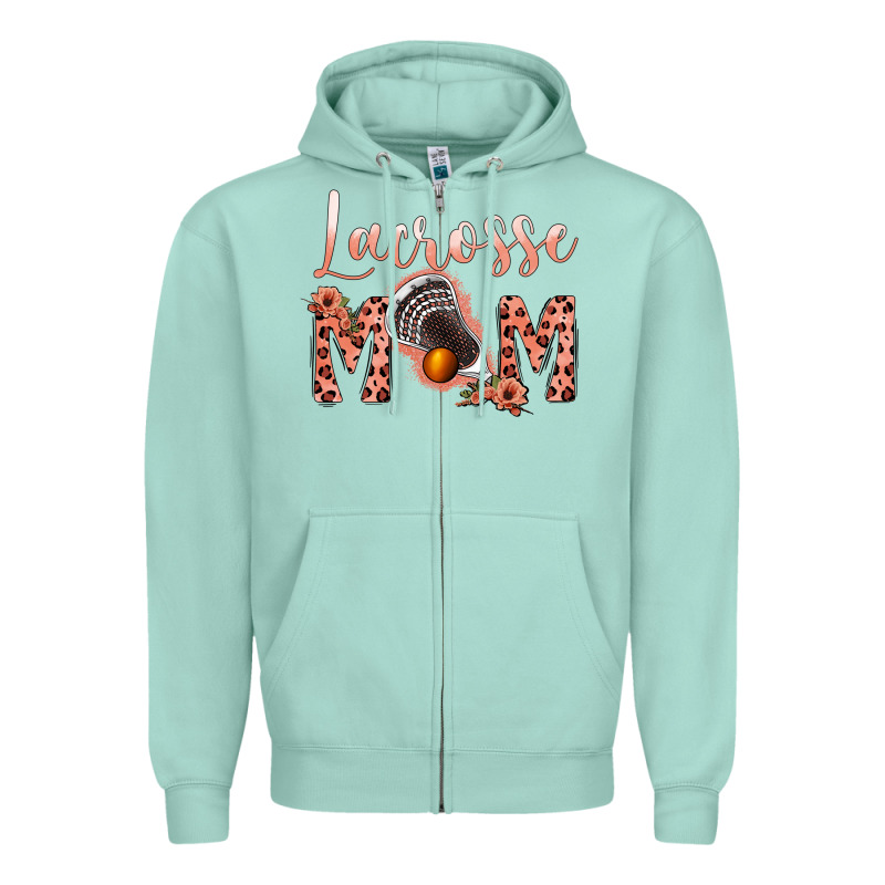 Pink Lacrose Mom Zipper Hoodie by Jasminsmagicworld | Teevron