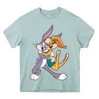 Arona bugs bunny and lola bunny Heavy Core Tee - DesigneFamous