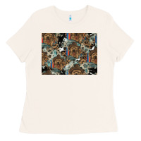 Bone Dog Pattern Ladies Tee - CowhideDigitalArt