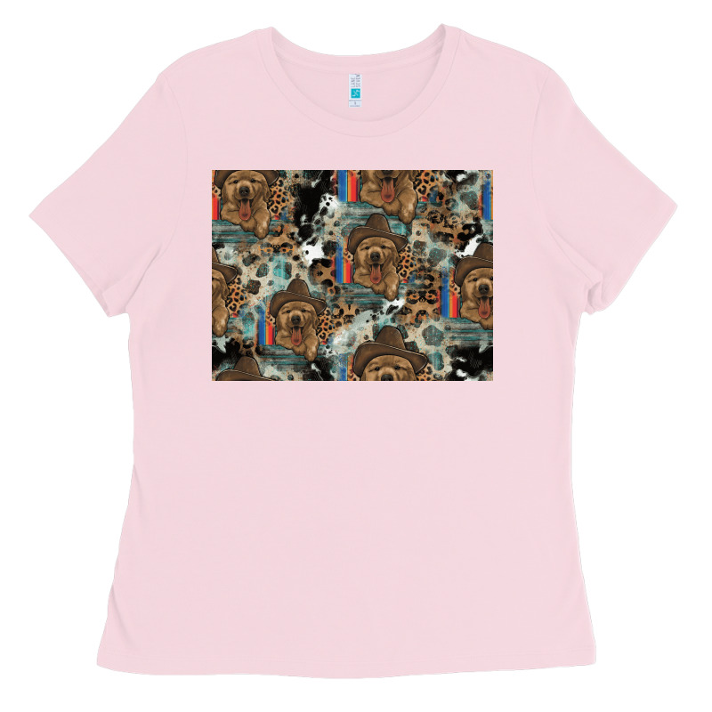 Dog Pattern Ladies Tee by CowhideDigitalArt | Teevron