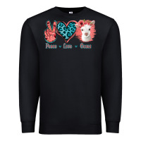 Black Peace Love Goats Premium Sweatshirt - Jasminsmagicworld