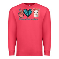 Cardinal Peace Love Goats Premium Sweatshirt - Jasminsmagicworld