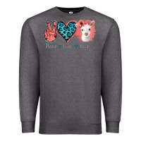 Charcoal Heather Peace Love Goats Premium Sweatshirt - Jasminsmagicworld