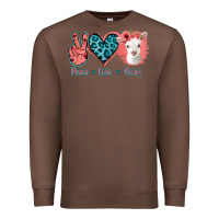 Chestnut Peace Love Goats Premium Sweatshirt - Jasminsmagicworld