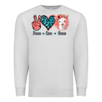 Dove Grey Peace Love Goats Premium Sweatshirt - Jasminsmagicworld