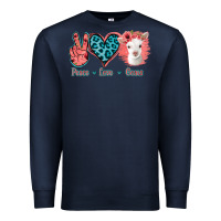 Navy Peace Love Goats Premium Sweatshirt - Jasminsmagicworld