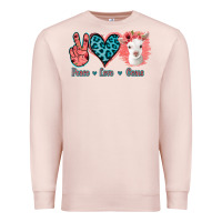 Pale Pink Peace Love Goats Premium Sweatshirt - Jasminsmagicworld