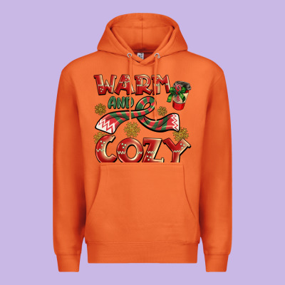 Warm And Cozy Premium Hoodie Designed By Barkaloodesign