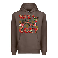 Coffee warm and cozy Premium Hoodie - BarkalooDesign