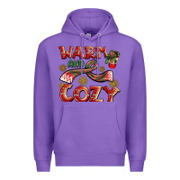 Purple warm and cozy Premium Hoodie - BarkalooDesign
