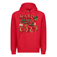 Red warm and cozy Premium Hoodie - BarkalooDesign