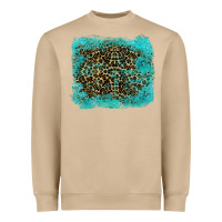 Mushroom leopard turquoise Heavyweight Sweatshirt - RanaPortraitStore