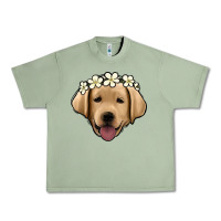 Oil Green Labrador Urban Heavy Tee - Jasminsmagicworld