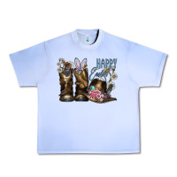 Grape Ice Happy Easter Urban Heavy Tee - CowhideDigitalArt