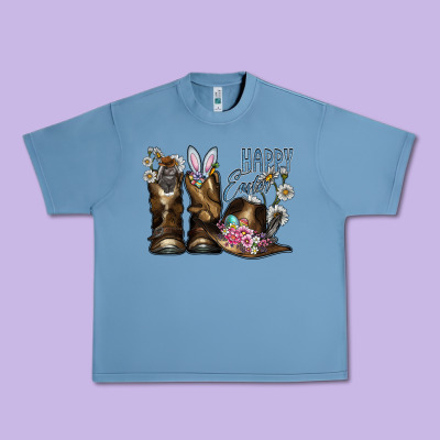 Happy Easter Urban Heavy Tee Designed By Cowhidedigitalart