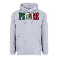 Heather Grey Mexican Flag Padre Heavyweight Hoodie - Jasminsmagicworld