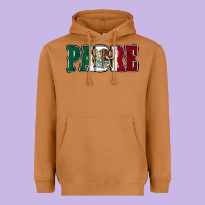 Mexican Flag Padre Heavyweight Hoodie Designed By Jasminsmagicworld