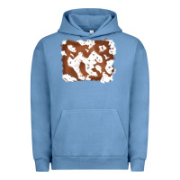 Pigment Pebble Blue cowhide Urban Hoodie - RanaPortraitStore