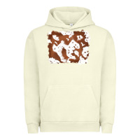 Pigment Pistachio cowhide Urban Hoodie - RanaPortraitStore