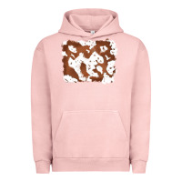 Pigment Salmon cowhide Urban Hoodie - RanaPortraitStore
