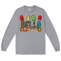 Heather Grey hello summer Long Sleeve Tee - RacoonDesign
