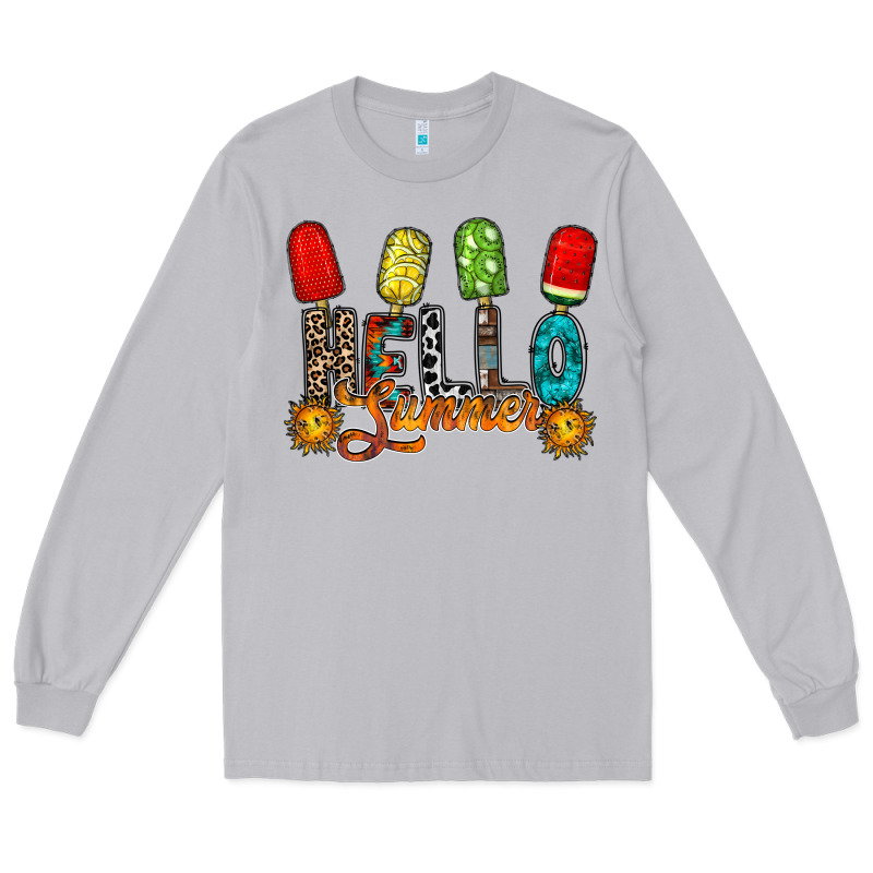 Hello Summer Long Sleeve Tee by RacoonDesign | Teevron