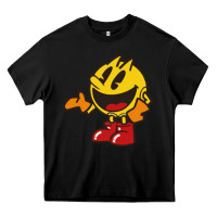 Black pacman Heavy Core Tee - DesigneFamous