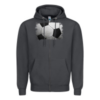 Smoke soccer brushstroke Zipper Hoodie - Jasminsmagicworld