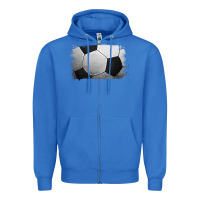 True Royal soccer brushstroke Zipper Hoodie - Jasminsmagicworld