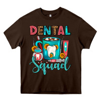 Chocolate Brown Coffee Scrubs And Prophy Paste Dentist Coffee cup Heavy Core Tee - FaDigitalArtStudio