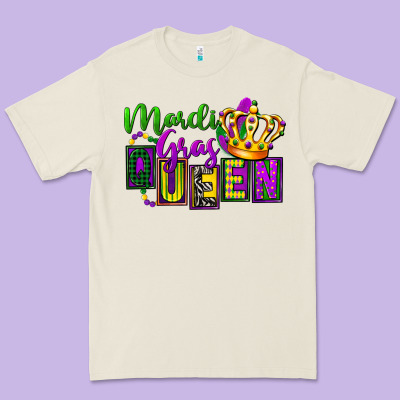 Mardi Gras Queen Premium Tee Designed By Fadigitalartstudio