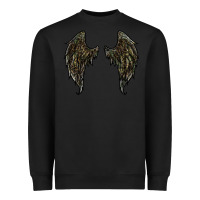 Black leopard camouflage wings Heavyweight Sweatshirt - RanaPortraitStore