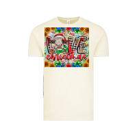 Vintage Arctic Love Christmas cow Vintage Tee - CowhideDigitalArt