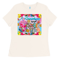 Bone summer vibes with sweet tea Ladies Tee - CowhideDigitalArt