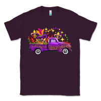 Plum Mardi Gras Leopard Truck Classic Tee - FaDigitalArtStudio